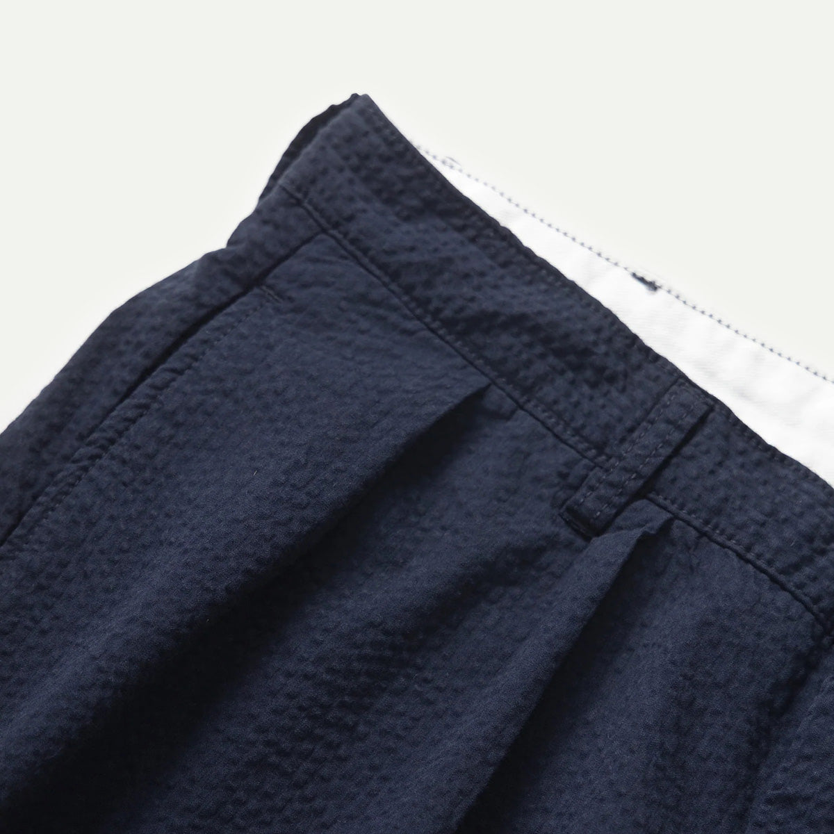 Dark Navy Seersucker Part Timer Pant