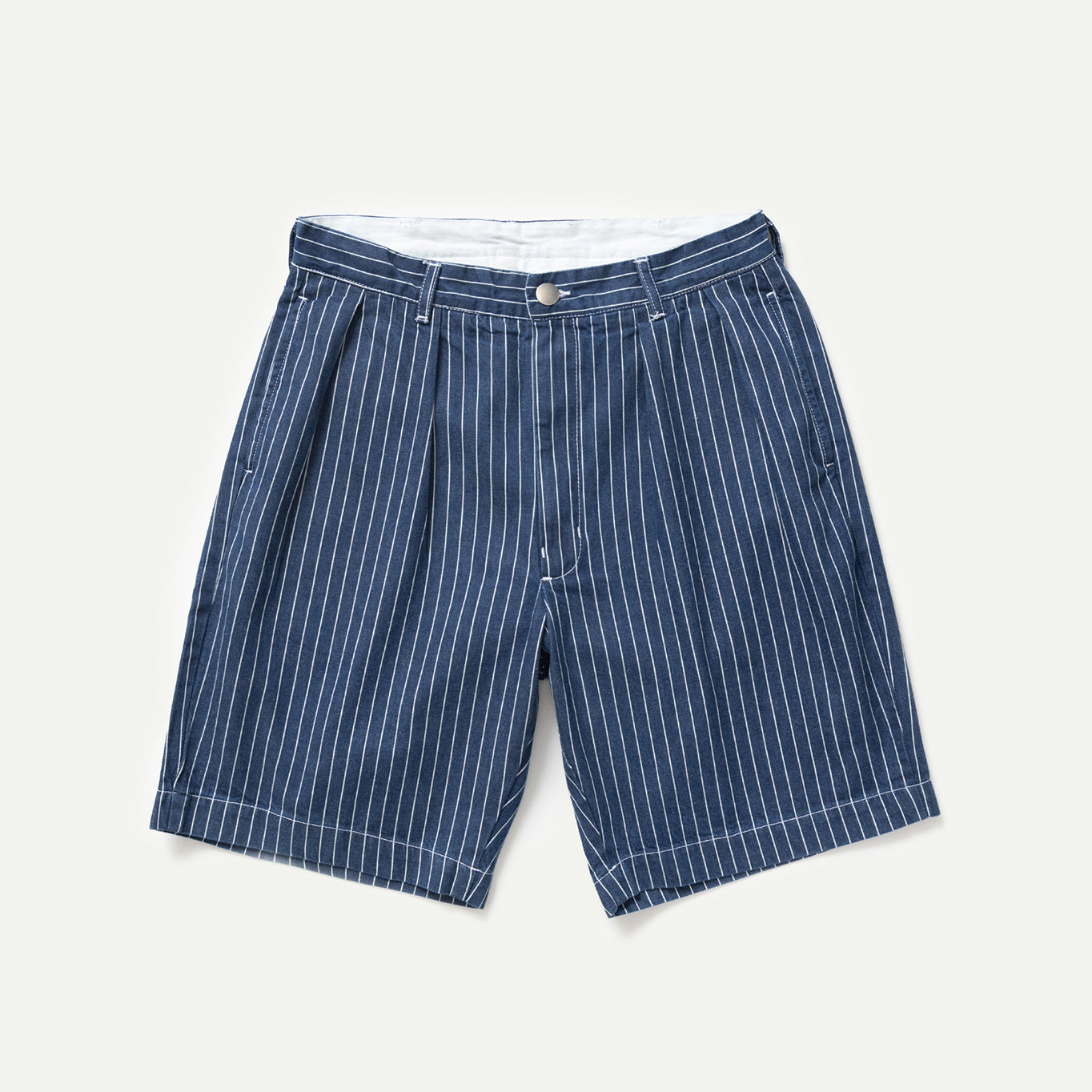 Indigo Pinstripe Part Timer Shorts