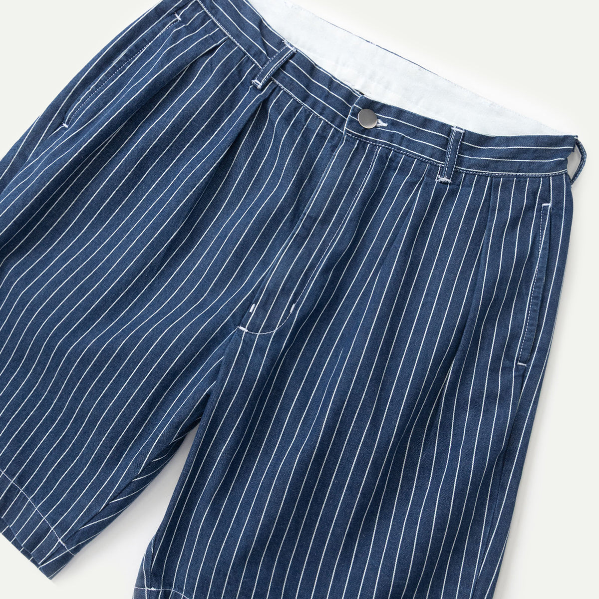 Indigo Pinstripe Part Timer Shorts