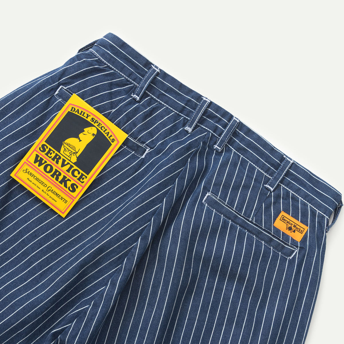 Indigo Pinstripe Part Timer Shorts