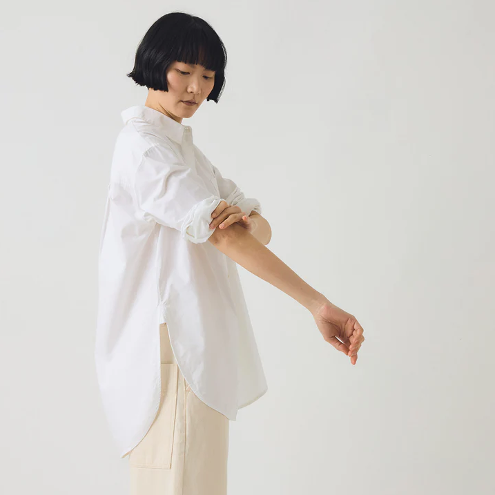 White Oxford Oversized Long Shirt