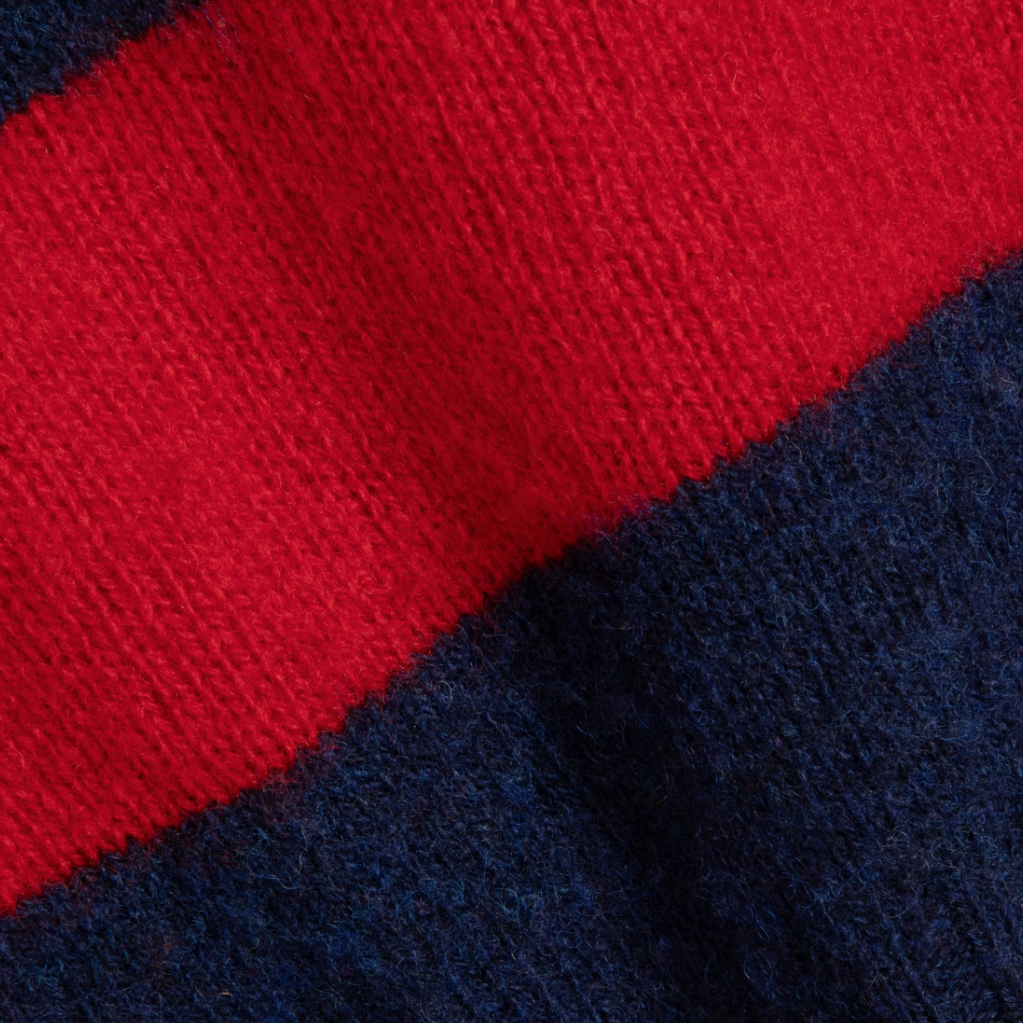 Blue/Red Jets Stripe Knit