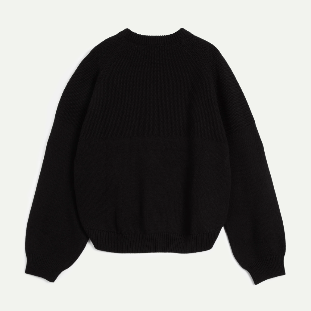 Black Bellow Sleeve Knit