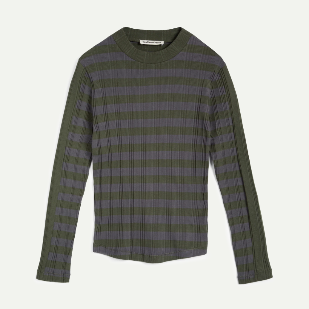 Black/Grey High Rains Top