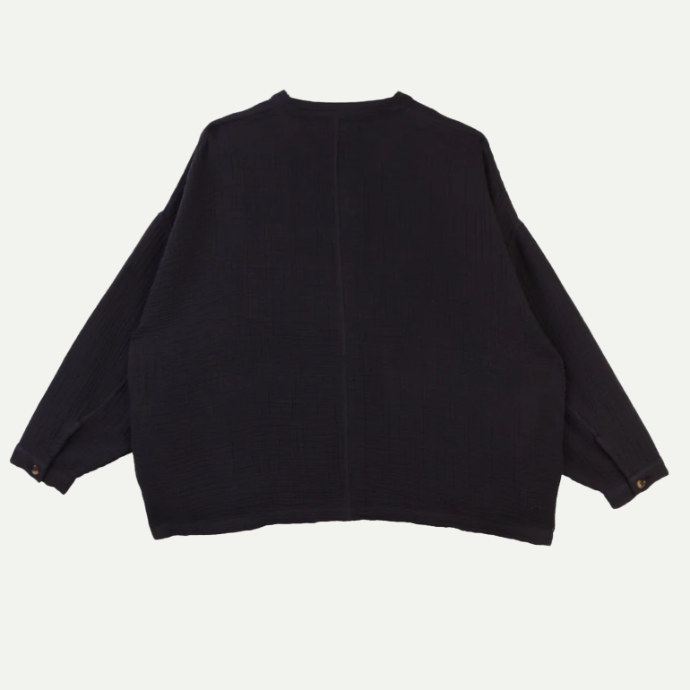 Midnight Wide Longline Chore Coat