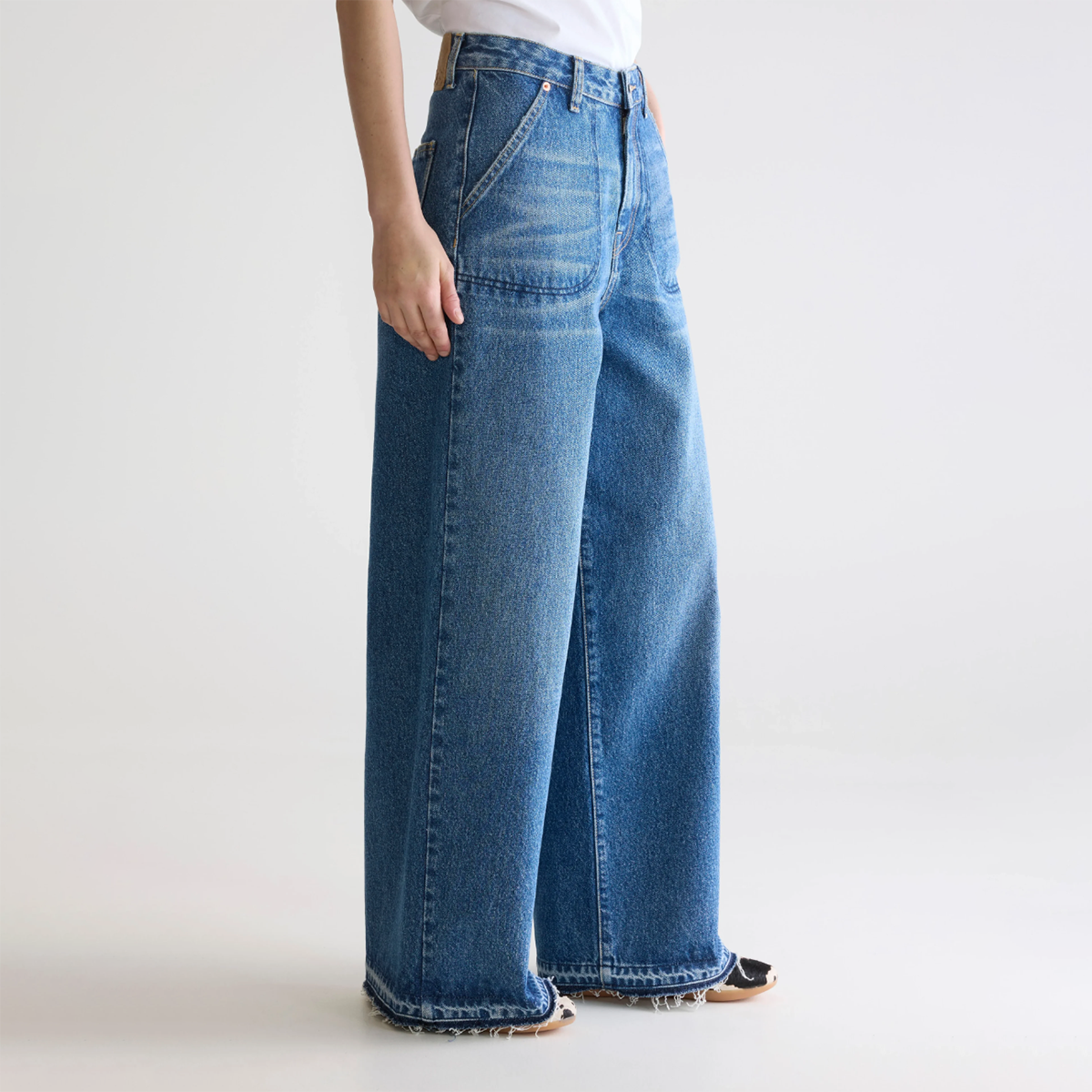 Blue Stone Denim N.62 Wide Jeans