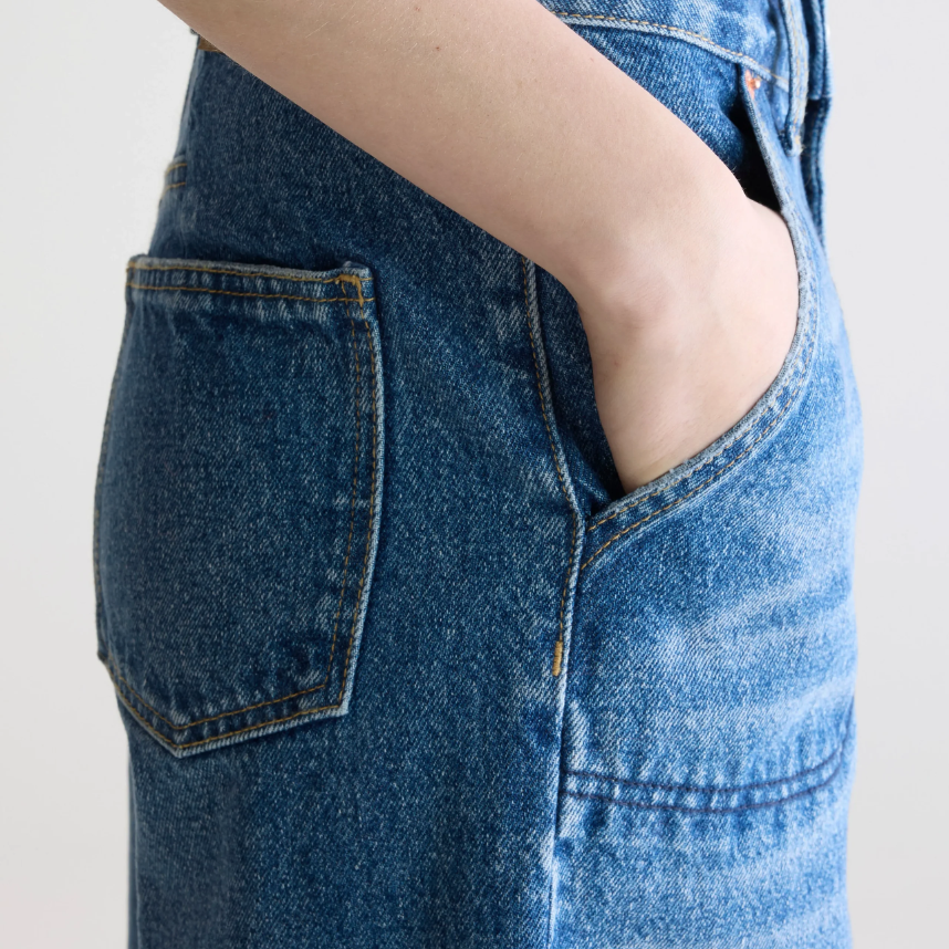 Blue Stone Denim N.62 Wide Jeans