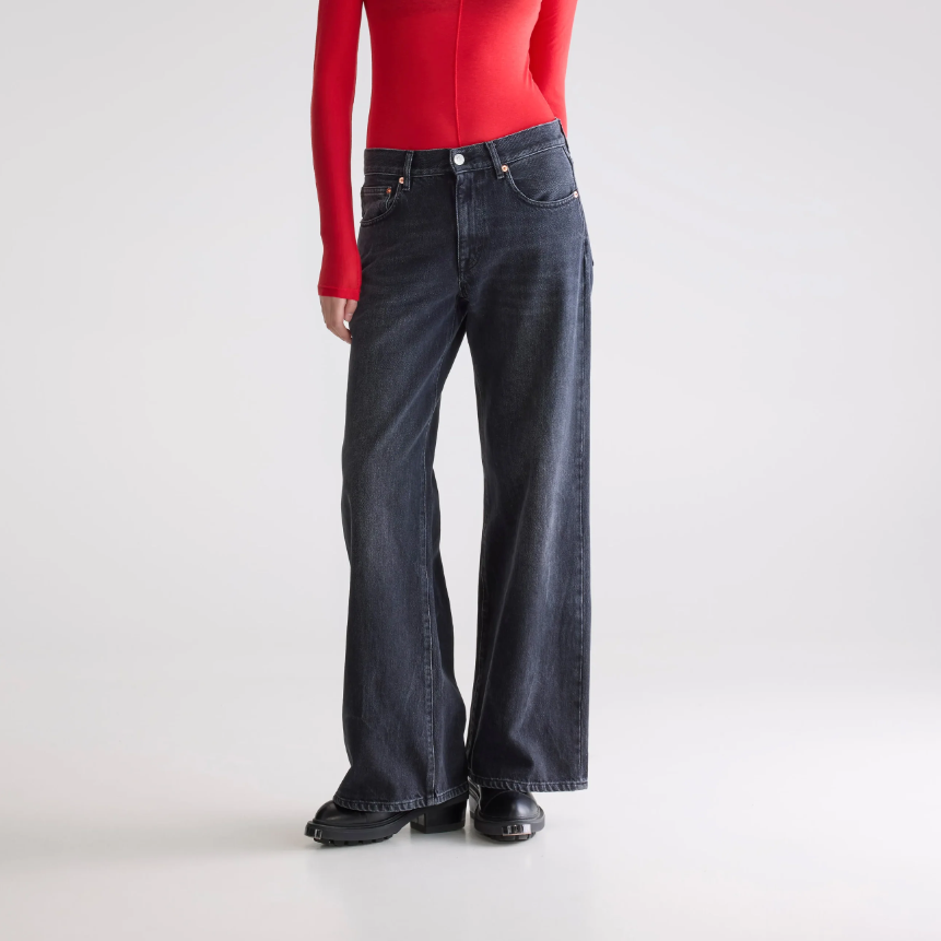 Used Black Wide N 97 Jeans
