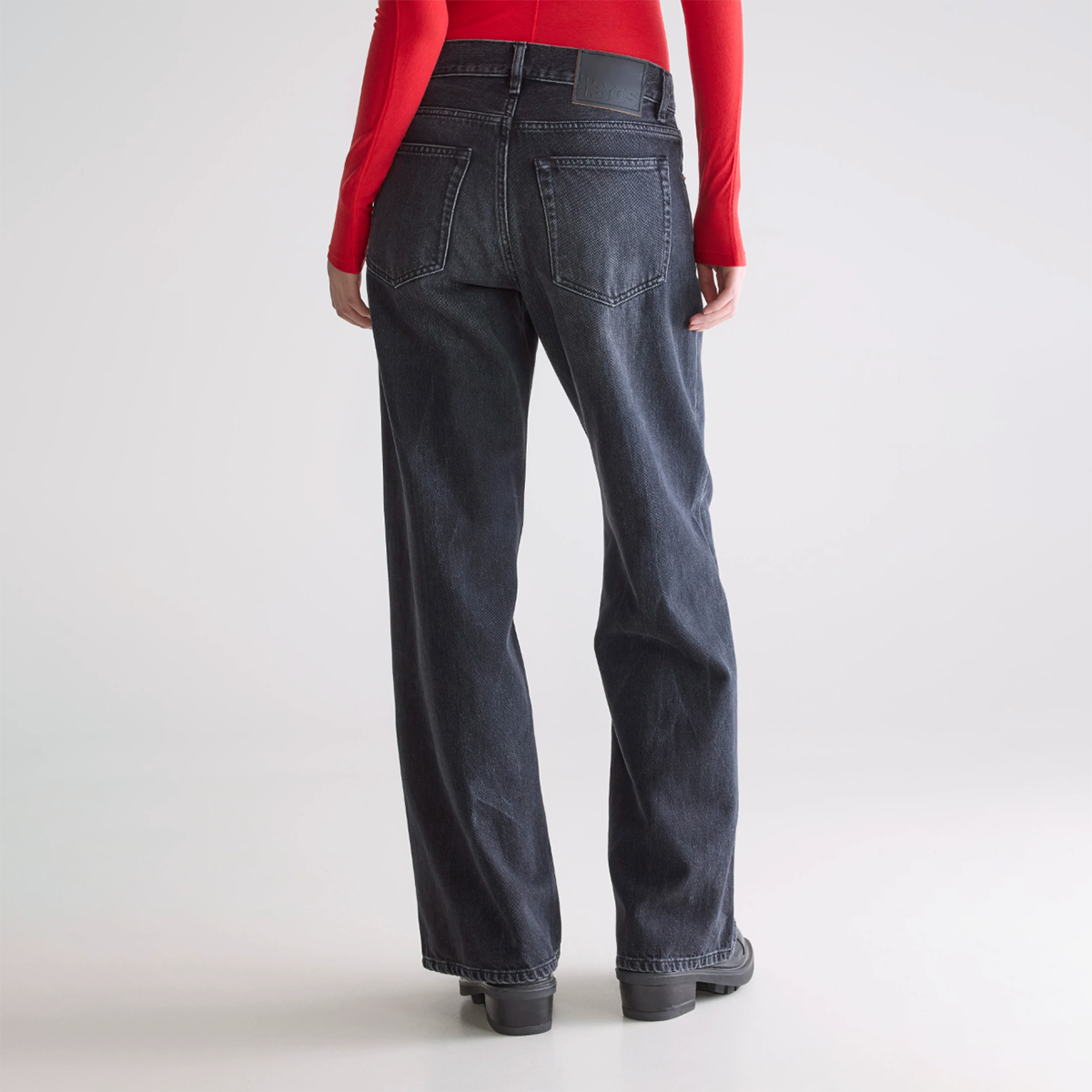 Used Black Wide N 97 Jeans