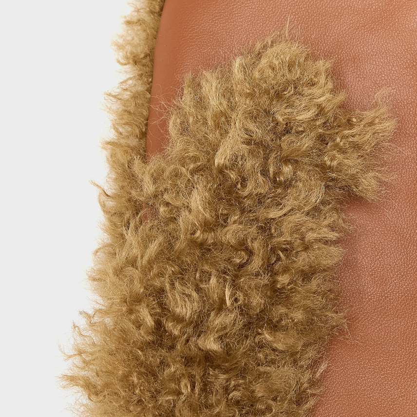 Toffee Madina Shearling Gloves