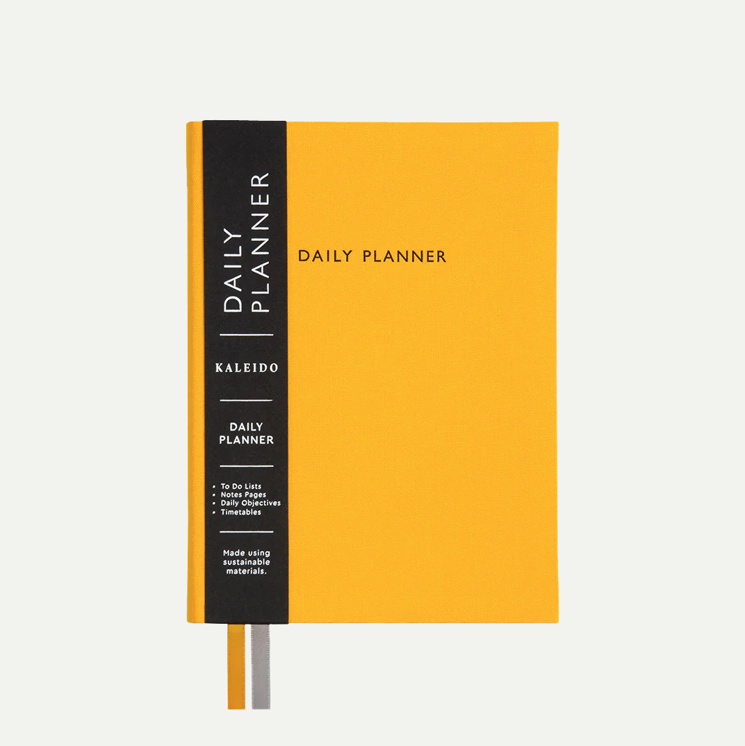 Yellow Fabric A5 Daily Planner