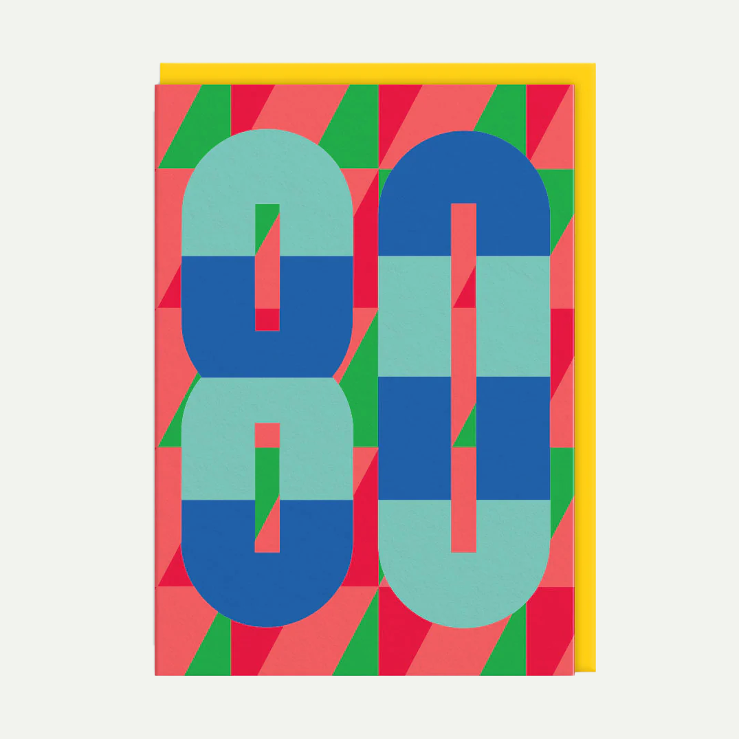 80 Birthday Card