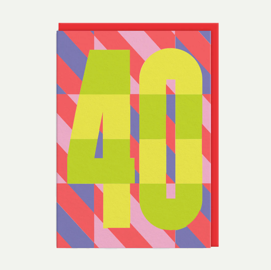 40 Birthday Card