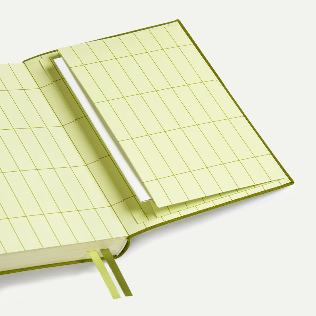 Olive Green Fabric A5 Daily Planner