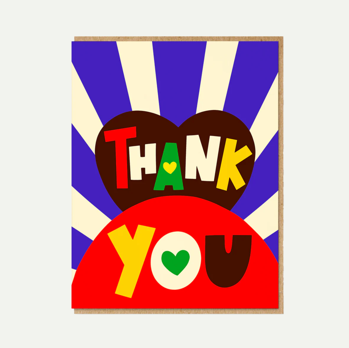 Thank You Stripes Greeting Card