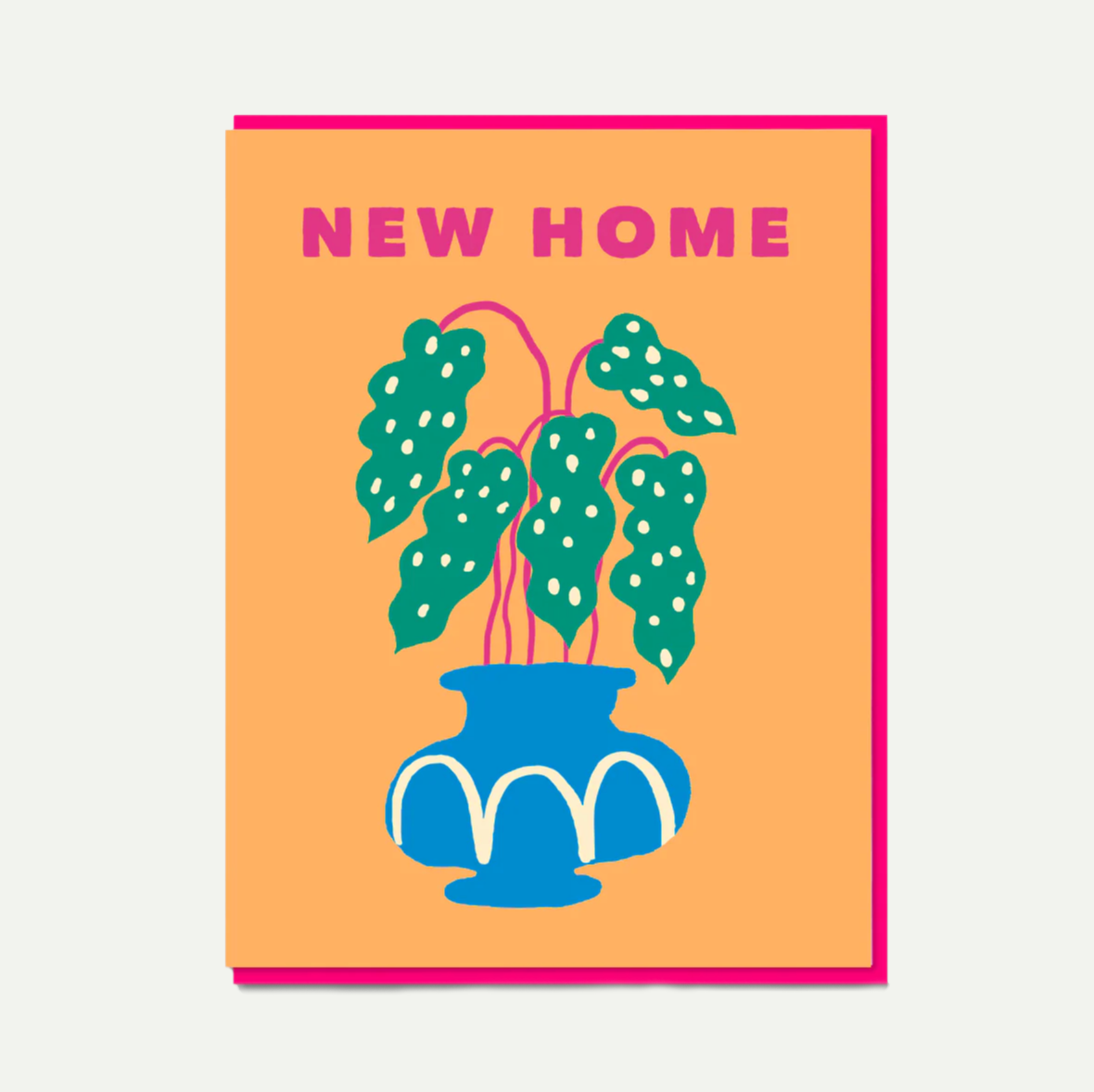 Begonia New Home Greeting Card