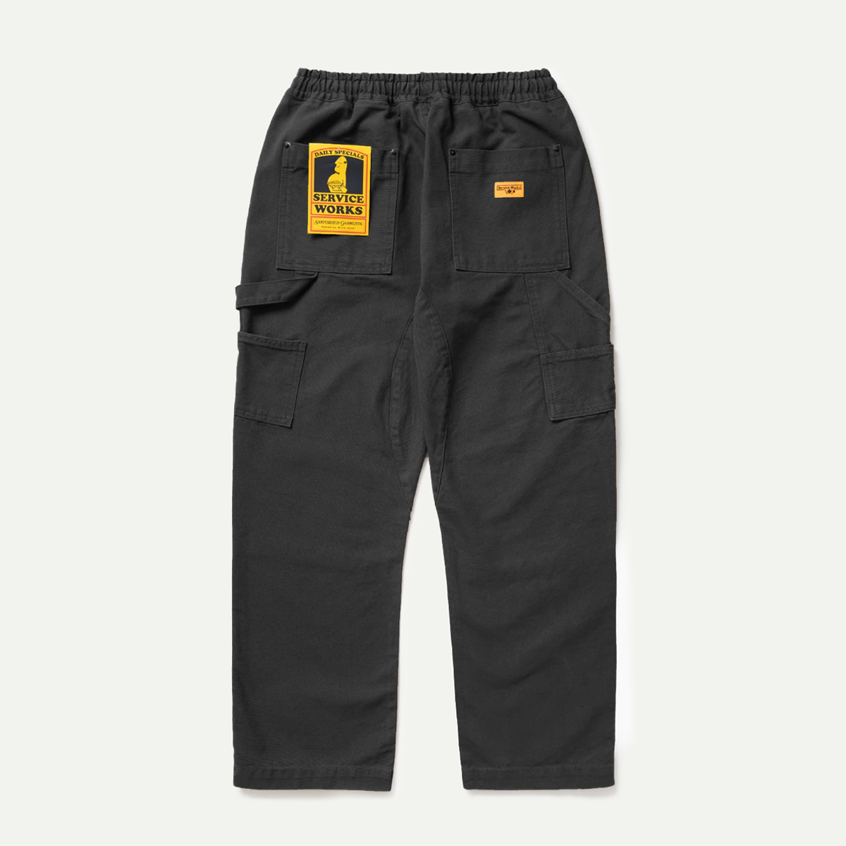 Black Utility Chef Pants