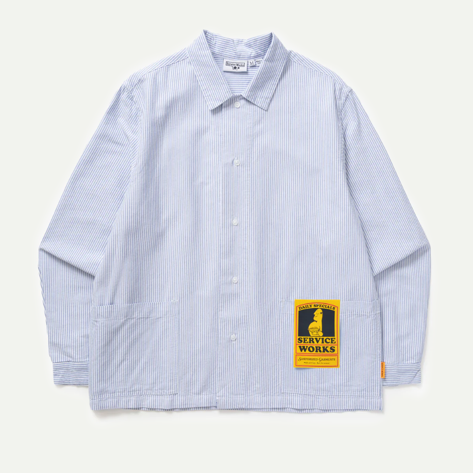 Oxford Blue Stripe Waiter Shirt