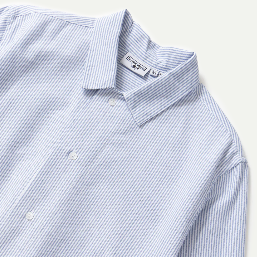 Oxford Blue Stripe Waiter Shirt