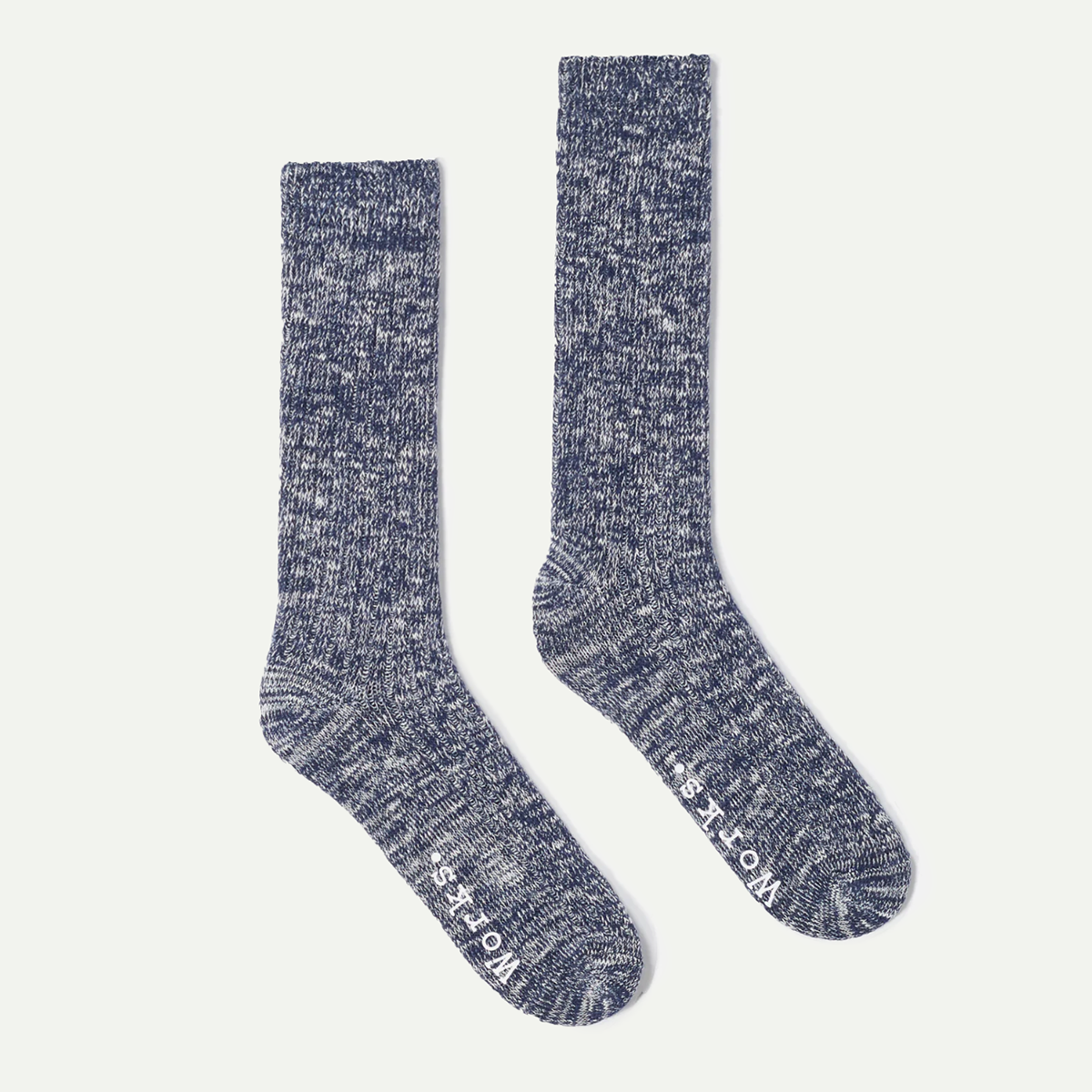 Navy Slub Sock