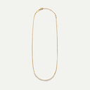 Gold Slim Pearly Necklace