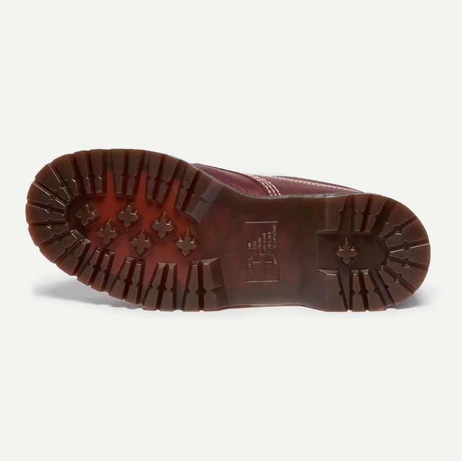 Russet Red Wild Grain Leather Lowell Moc Toe Shoe