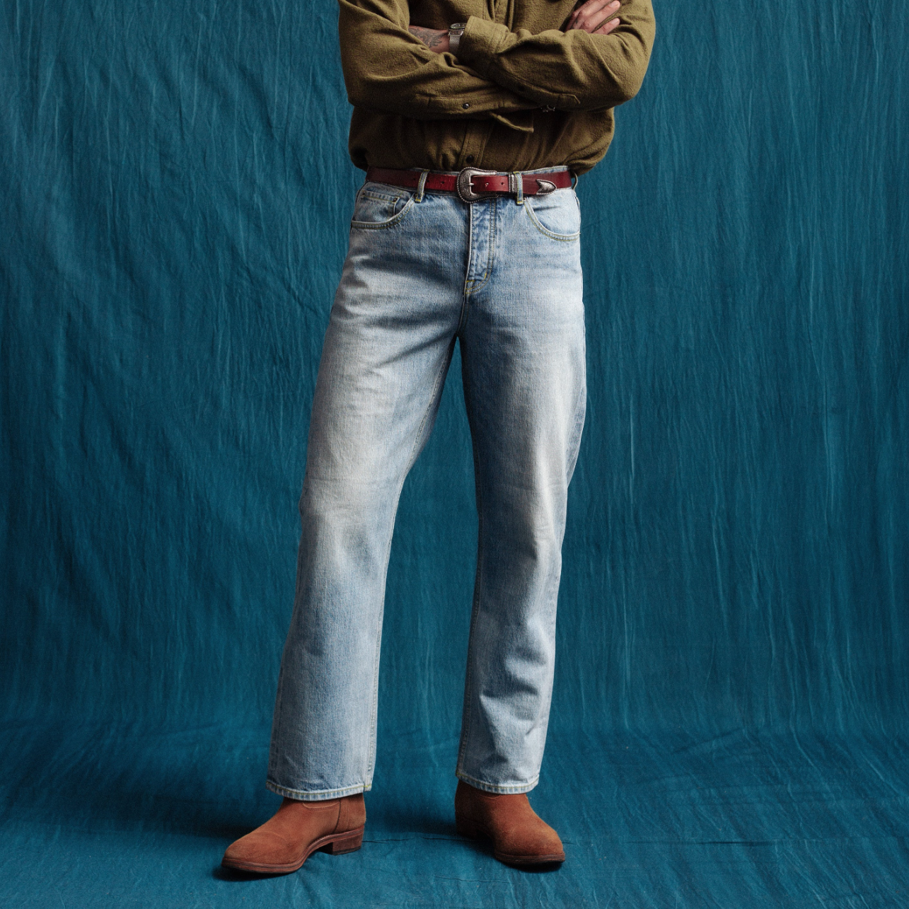 Stone Wash Selvedge Work Denim