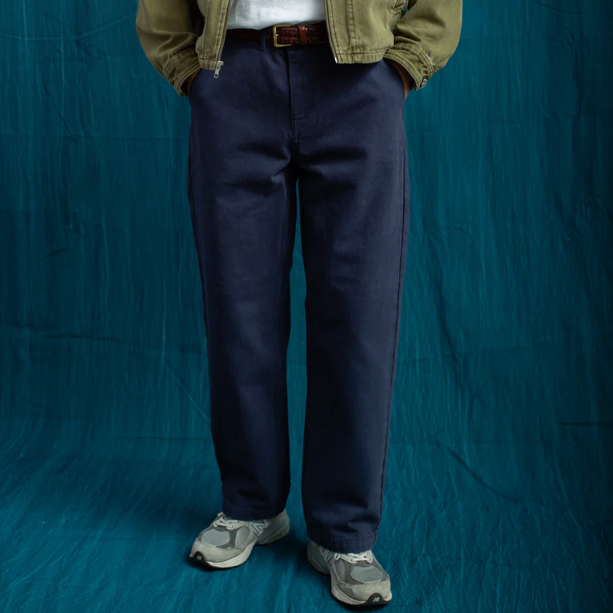 Navy Patch Pocket Pant