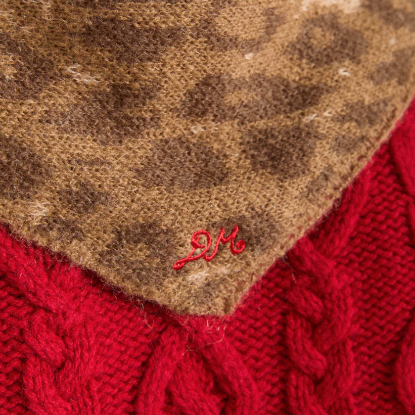 Leopard Knitted Head Scarf