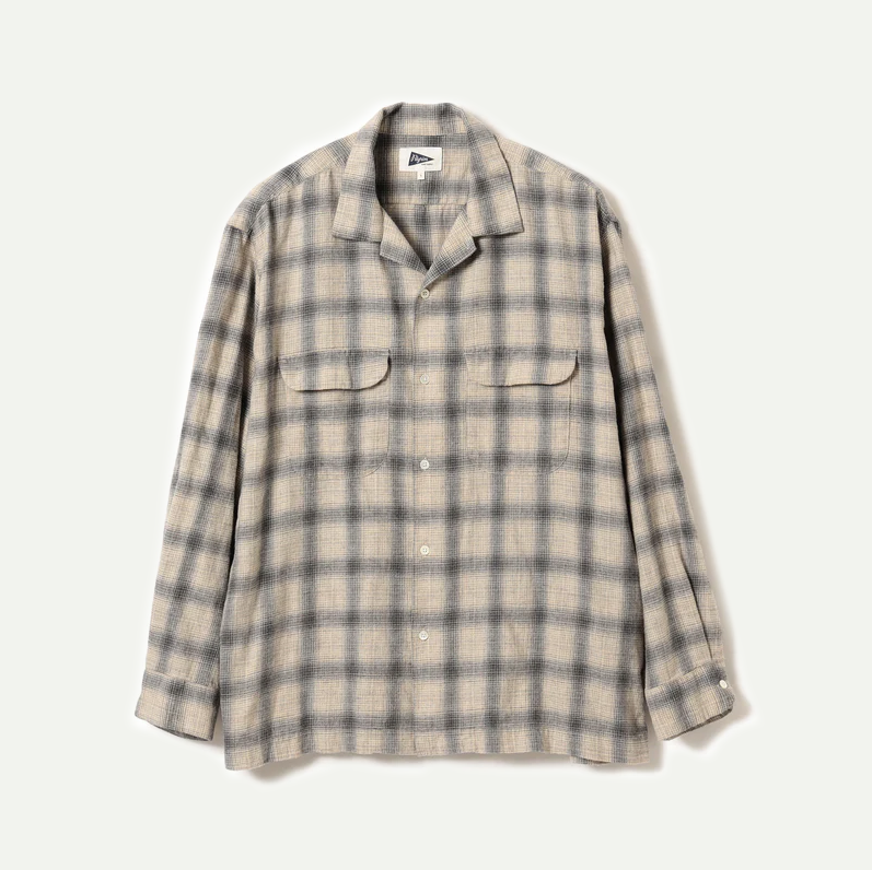 Grey Vincent Melange Ombre Shirt