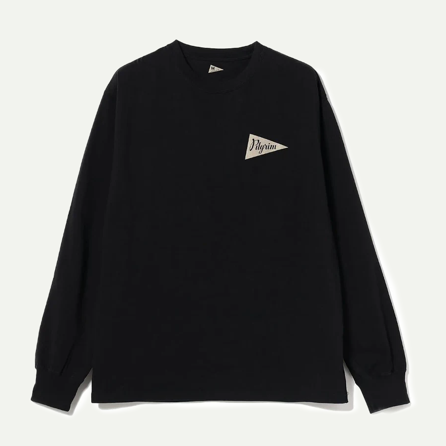Black Pennant Long Sleeve T-Shirt