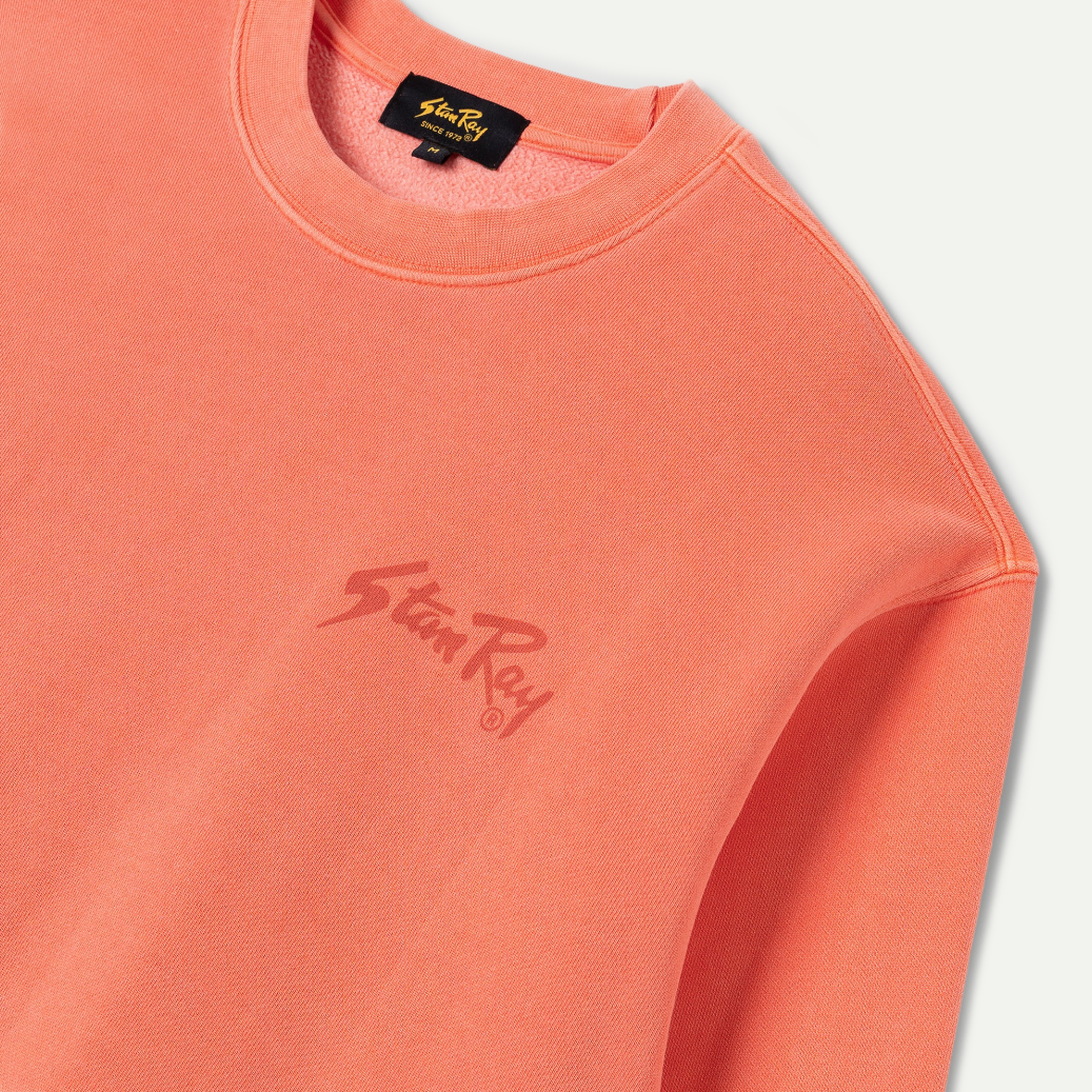 Washed Red Stan OG Crew Sweatshirt