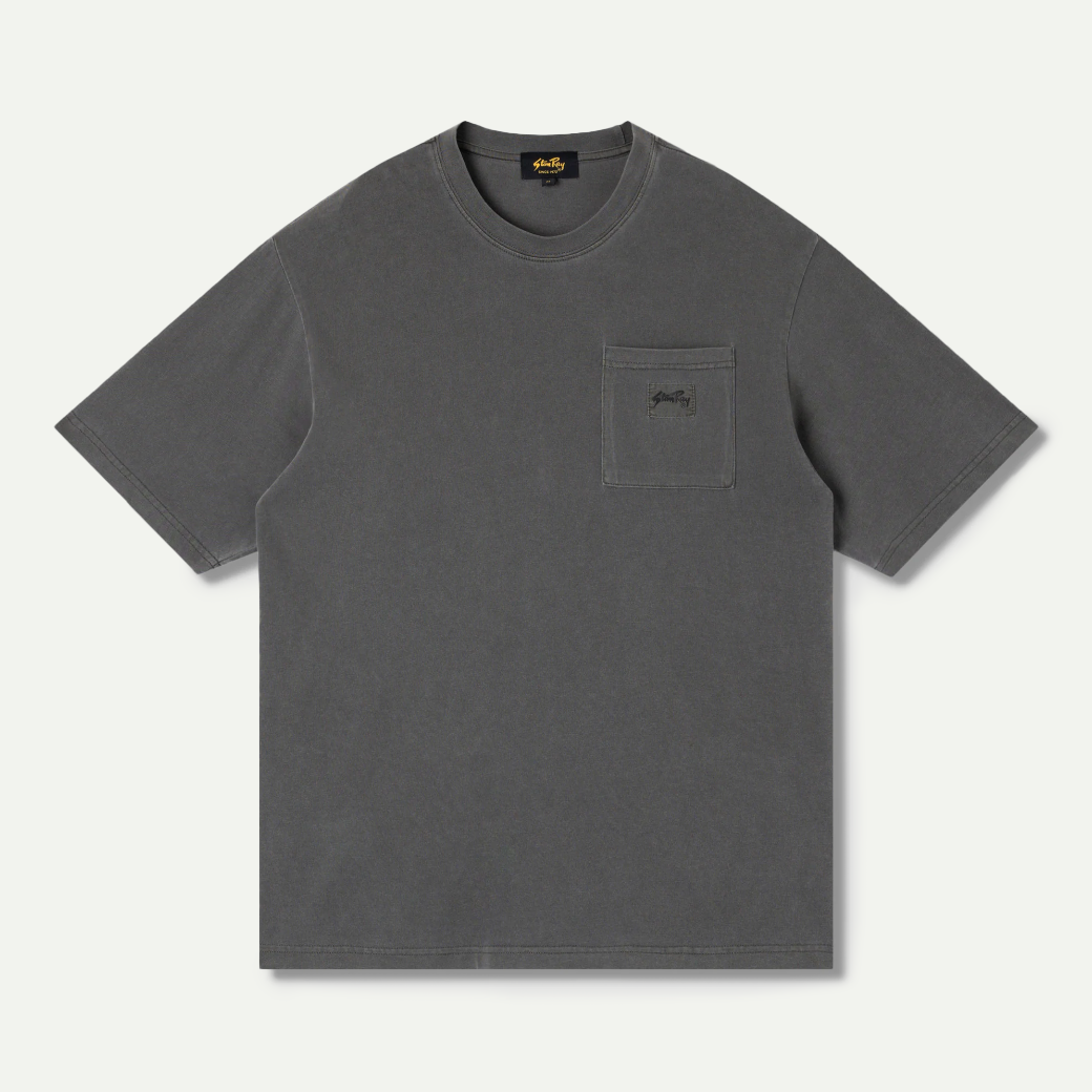 Washed Black Patch Pocket T-Shirt
