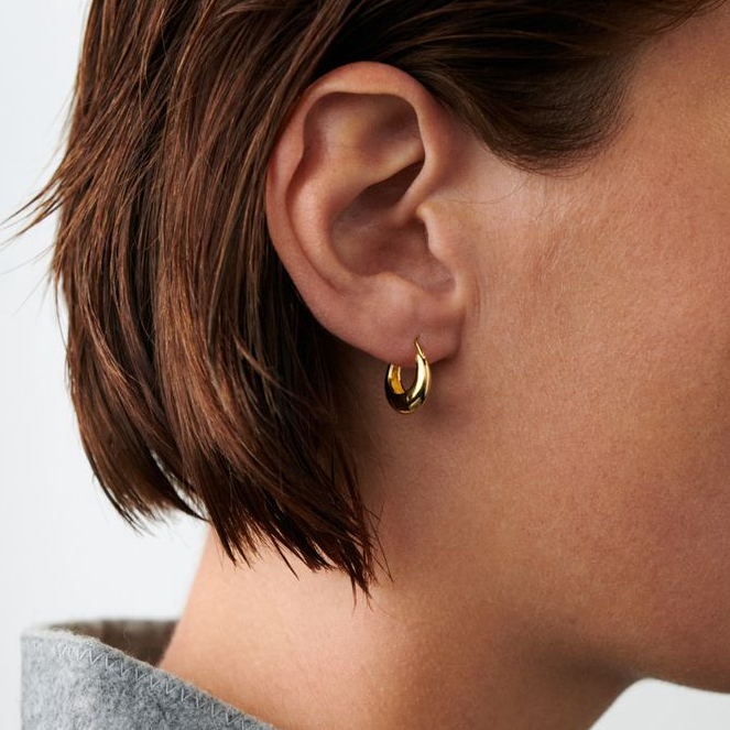 Small Silver Atlas Earrings