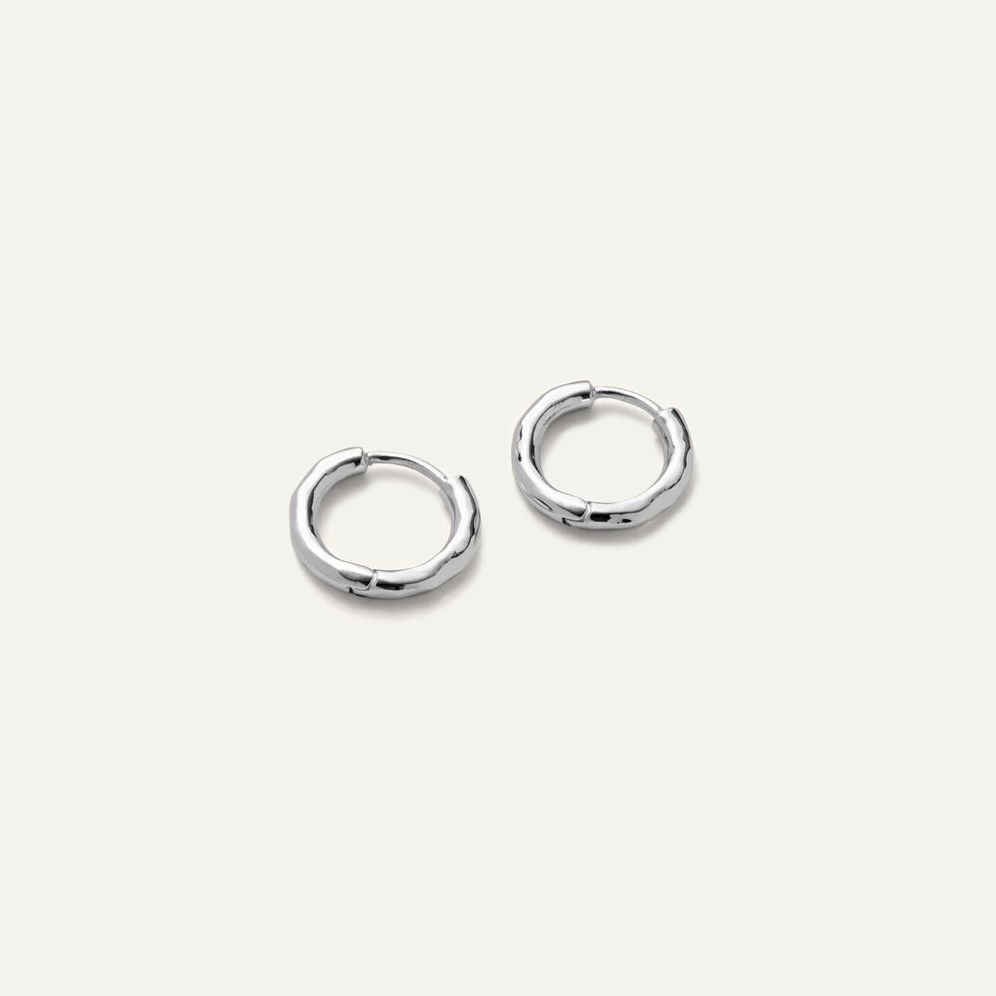 Mini Silver Spirit Huggies