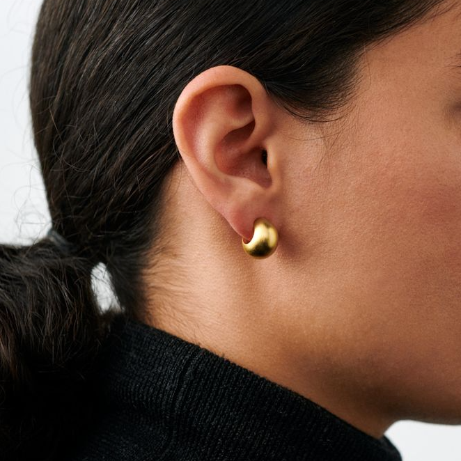 Small Silver Echo Earrings