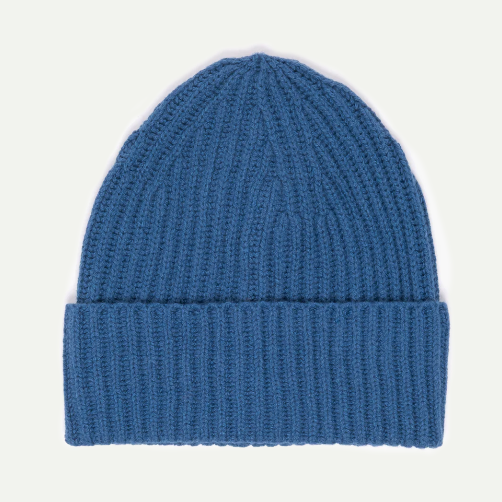Aqua Wool Cashmere Beanie