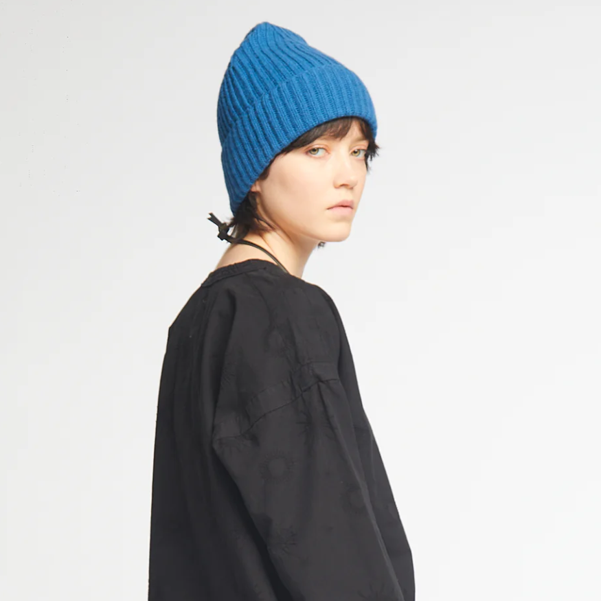 Aqua Wool Cashmere Beanie