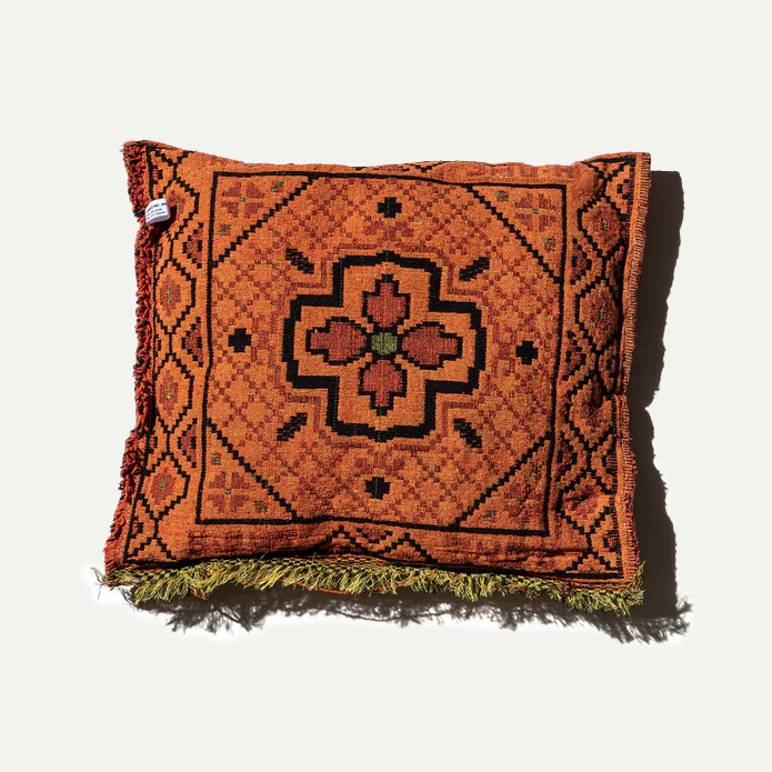 Orange Hybrid Indian Cushion