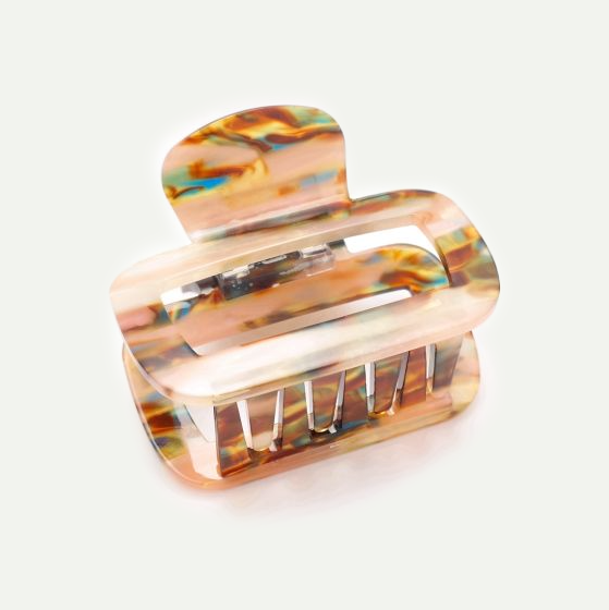 Pink Square Hair Claw