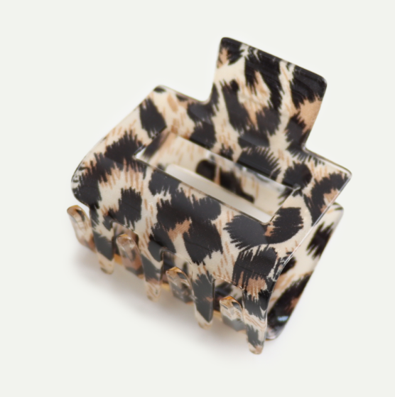 Beige leopard Leopard Small Hair Claw