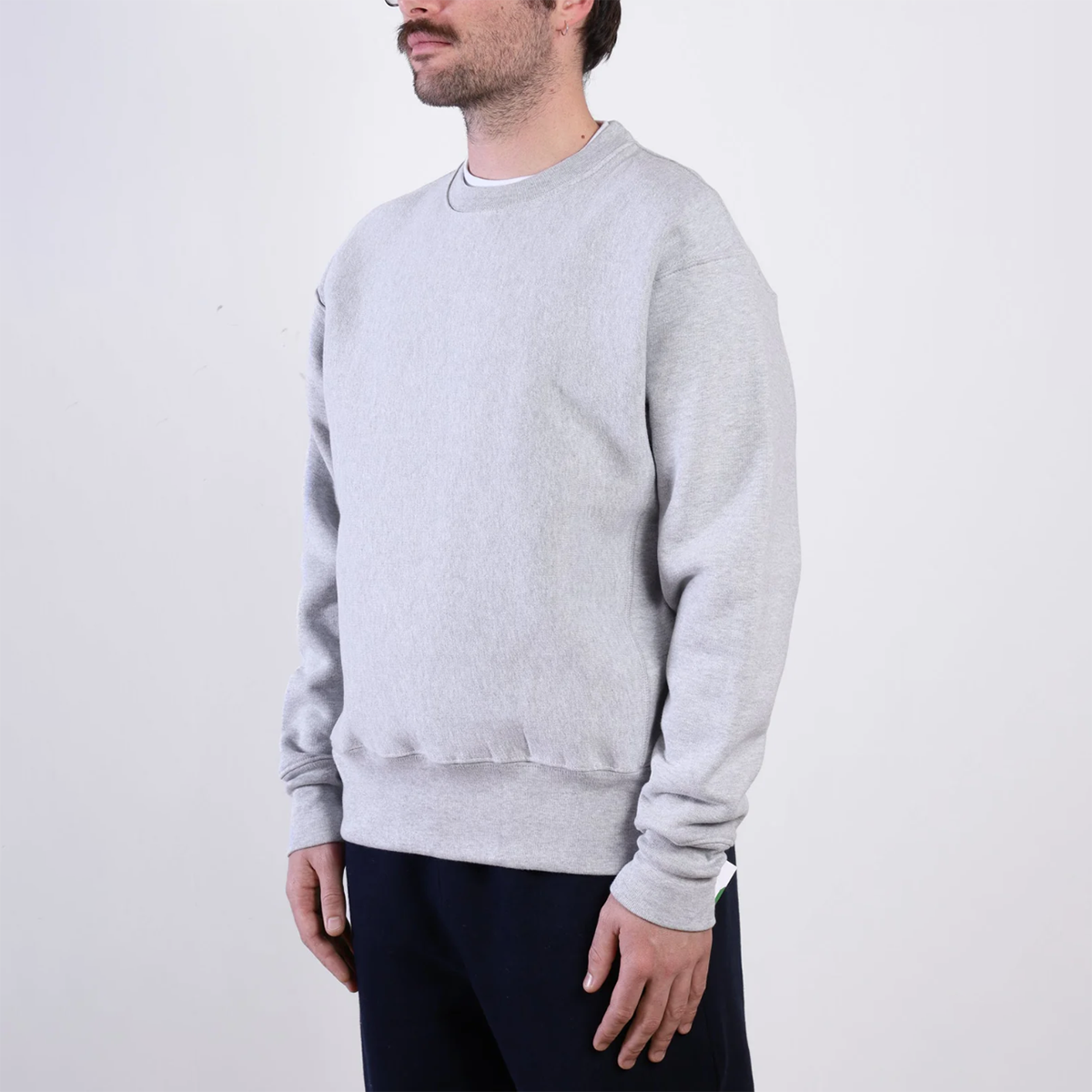 Heather Grey Super Weight Crewneck