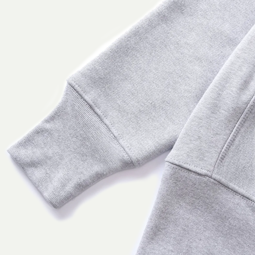 Heather Grey Super Weight Crewneck