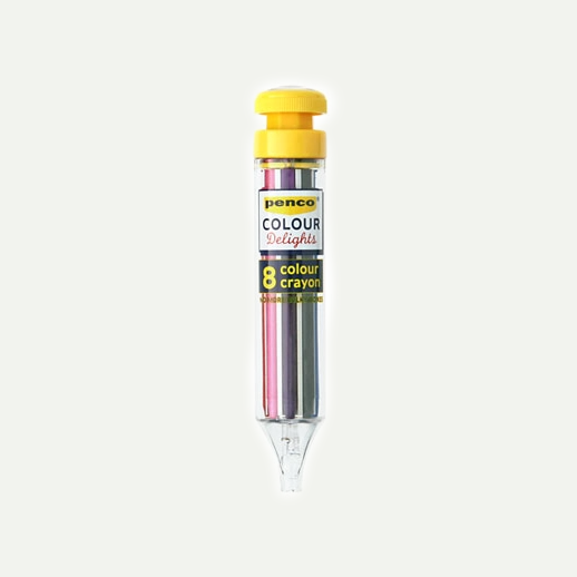 Yellow 8 Colour Crayon