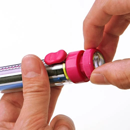 Pink 8 Colour Crayon