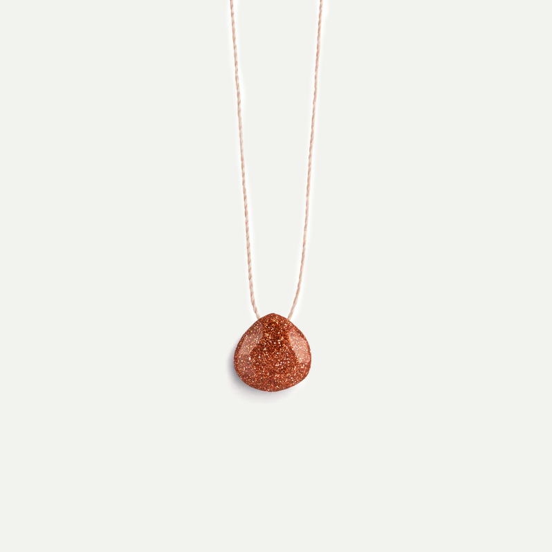 Goldstone Fine Cord Necklace