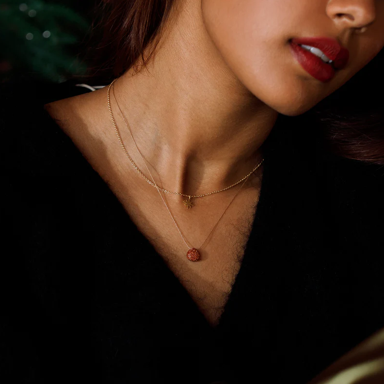 Goldstone Fine Cord Necklace