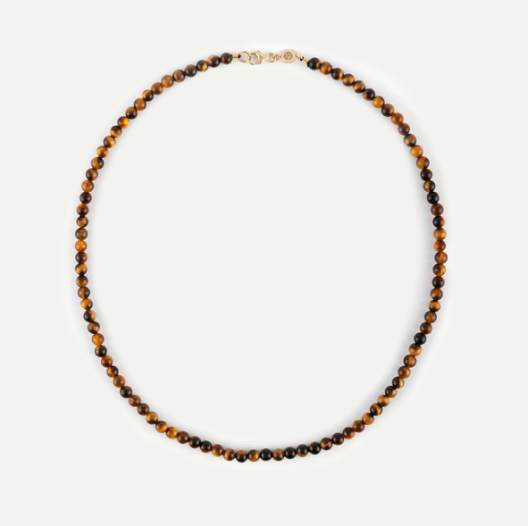 Tiger's Eye Āina Beaded Necklace