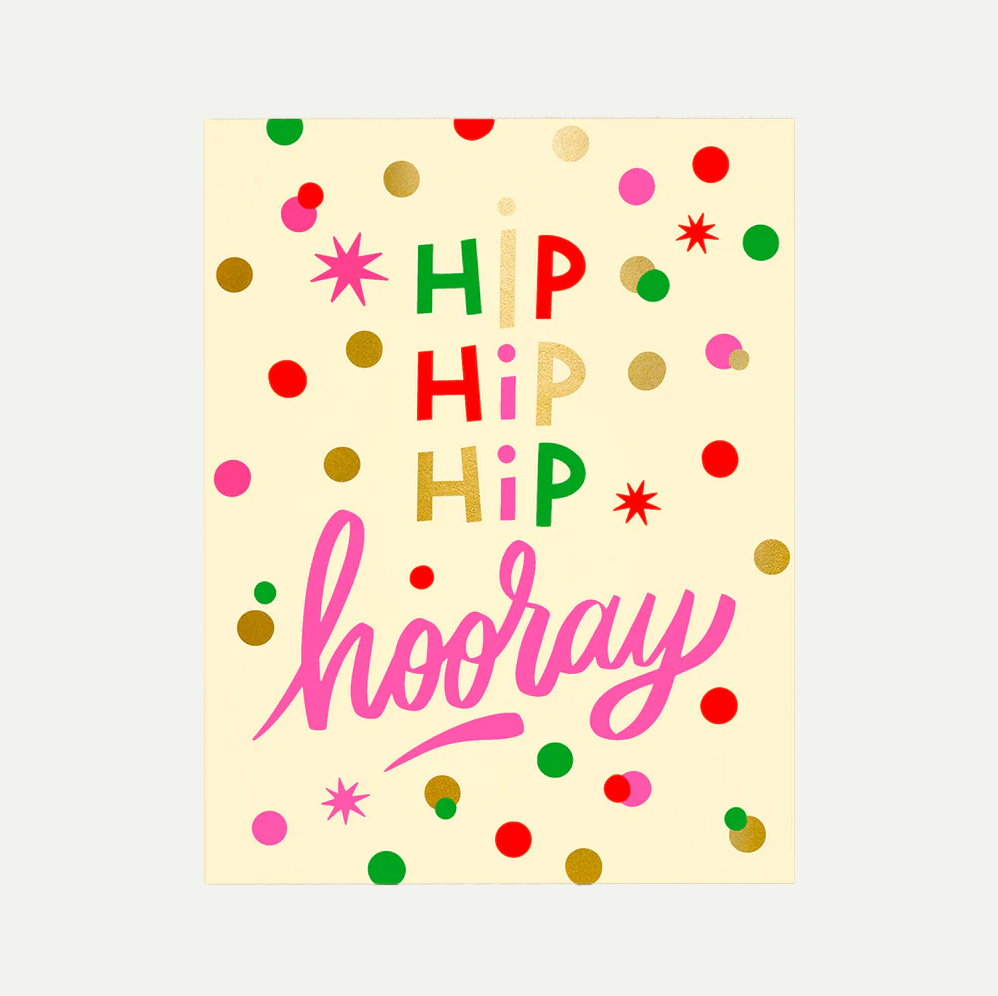 F&L Hooray Confetti Card