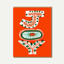 EP Swedish Folk Joy Letters Card